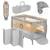 Lit parapluie parc bébé 2en1 stefi plus 0-36 mois avec matelas haute densité et roulettes Green olive+Grey multicolor+Grey white+Pink yellow 19 - vertbaudet enfant 