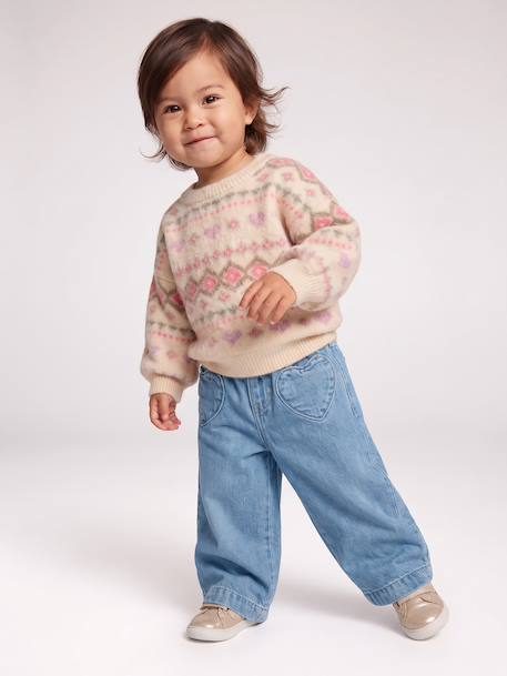 Pull bébé fille manches longues rose 8 - vertbaudet enfant 