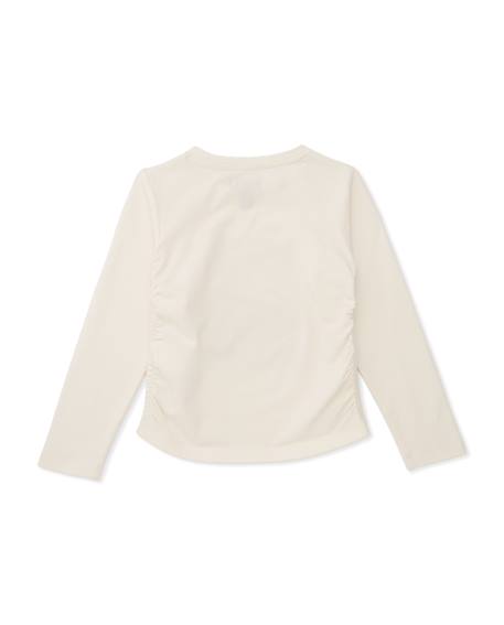 T-shirt pour fille en maille à manches longues et design de ville Blanc 3 - vertbaudet enfant 