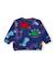 Ensemble bébé garçon en molleton sweat imprimé dinosaures et pantalon Bleu 4 - vertbaudet enfant 