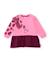 Robe fille en molleton à imprimé animal et jupe en tulle Rose 1 - vertbaudet enfant 