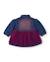 Robe fille bi-matière en jean et jupe en tulle brodé Bleu 2 - vertbaudet enfant 