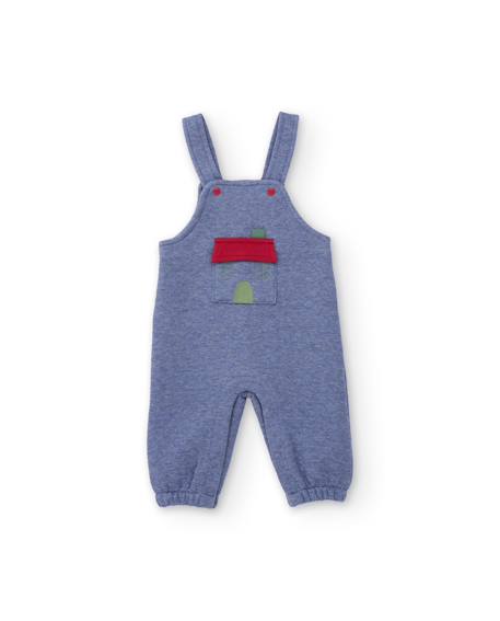Ensemble en peluche pour bébé avec t-shirt Bleu 4 - vertbaudet enfant 