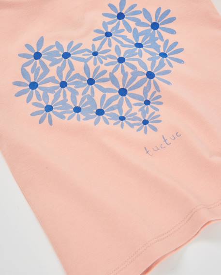 T-shirt manches longues bébé fille en jersey à motif floral Rose 4 - vertbaudet enfant 