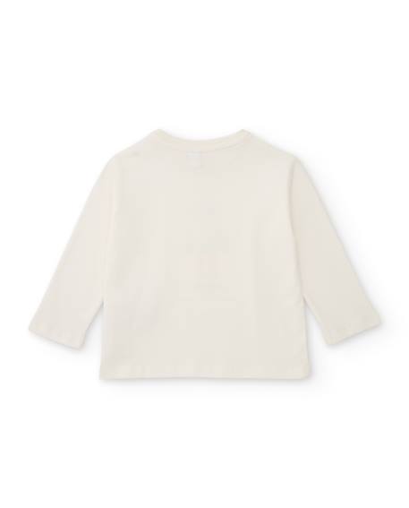 T-shirt en maille pour bébé garçon avec imprimé robot Blanc 2 - vertbaudet enfant 