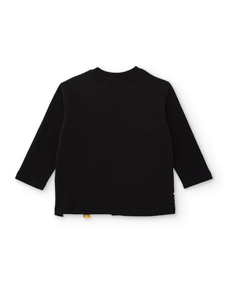 T-shirt bébé garçon manches longues en jersey à motif urbain Noir 2 - vertbaudet enfant 