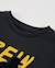 T-shirt garçon en maille avec imprimé skater et lettres contrastantes Noir 3 - vertbaudet enfant 