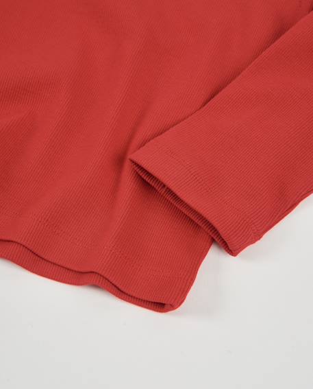 T-shirt pour fille en maille avec volants sur le devant Rouge 4 - vertbaudet enfant 