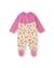 Barboteuse en maille pour bébé avec imprimé petits animaux Rose 2 - vertbaudet enfant 