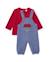 Ensemble en peluche pour bébé avec t-shirt Bleu 1 - vertbaudet enfant 