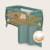Lit parapluie parc bébé 2en1 stefi plus 0-36 mois avec matelas haute densité et roulettes Green olive+Grey multicolor+Grey white+Pink yellow 3 - vertbaudet enfant 
