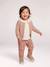 Cardigan broderie dorée coeur bébé beige+ivoire+vieux rose 7 - vertbaudet enfant 