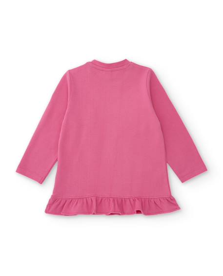 T-shirt manches longues bébé fille en jersey à motifs floraux Rose 3 - vertbaudet enfant 