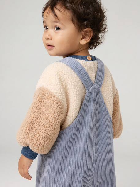 Ensemble salopette et sweat bébé bleu grisé 13 - vertbaudet enfant 