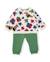 Ensemble en peluche pour bébé avec imprimé de chiots Vert 1 - vertbaudet enfant 