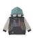 Ensemble garçon en molleton sweat à capuche et imprimé urbain Gris 2 - vertbaudet enfant 