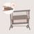 Lit cododo berceau 3en1 jodie réglable en hauteur et inclinaison avec matelas haute densité Beige cream+Beige taupe+Green graphite 12 - vertbaudet enfant 