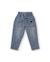 Jean bébé fille imprimé cœurs en denim souple et confortable Bleu 1 - vertbaudet enfant 