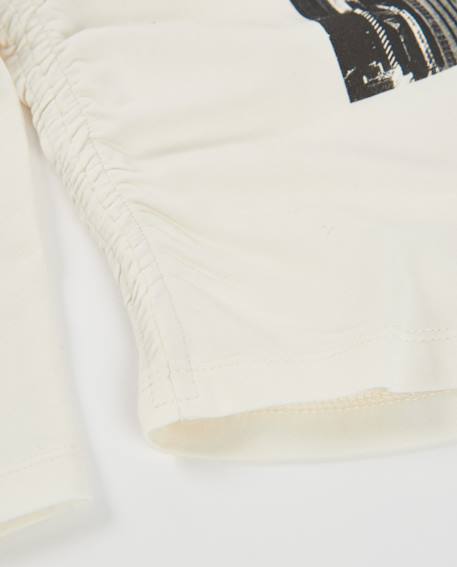 T-shirt pour fille en maille à manches longues et design de ville Blanc 5 - vertbaudet enfant 