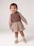 Robe 2 en 1 bébé fille manches longues chocolat 2 - vertbaudet enfant 