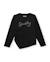 T-shirt fille en maille avec détails brillants et coupe asymétrique Noir 1 - vertbaudet enfant 