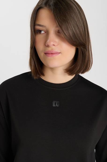 Sweat-shirt kittygi Black 6 - vertbaudet enfant 