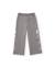 Pantalon pour fille en molleton avec broderies florales fantaisie Gris 3 - vertbaudet enfant 