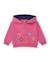 Ensemble bébé fille en molleton avec sweat à capuche et imprimé floral Rose 2 - vertbaudet enfant 