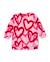 Robe fille en molleton doux à imprimé cœurs Rose 2 - vertbaudet enfant 