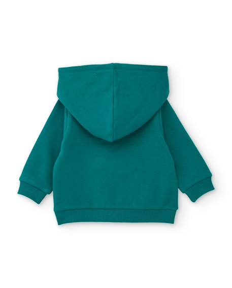 Ensemble en peluche pour bébé avec sweat à capuche Vert 3 - vertbaudet enfant 
