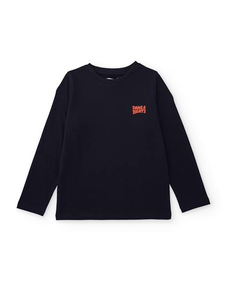 T-shirt garçon en jersey avec imprimé dans le dos Bleu 3 - vertbaudet enfant 