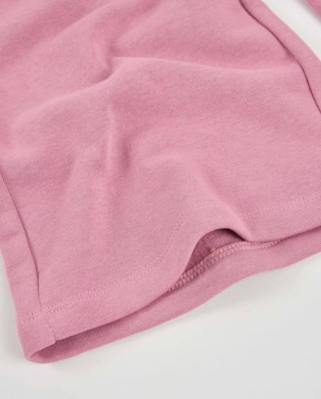 Pantalon fille en maille à coupe large et taille élastique Rose 4 - vertbaudet enfant 