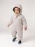Combinaison à capuche anti-pluie bébé doublée maille polaire sable+vert sauge 1 - vertbaudet enfant 