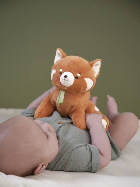 Peluche lestée panda roux orange 1 - vertbaudet enfant 