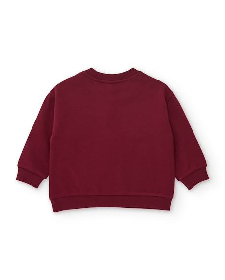 Sweat bébé garçon en molleton chaud à imprimé animaux Rouge 3 - vertbaudet enfant 