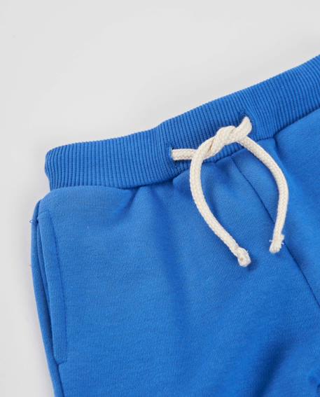 Pantalon en molleton pour garçon avec poche imprimée Bleu 4 - vertbaudet enfant 