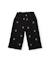 Pantalon en tissu plat pour fille avec broderies florales Noir 1 - vertbaudet enfant 