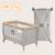 Lit parapluie parc bébé 2en1 stefi plus 0-36 mois avec matelas haute densité et roulettes Green olive+Grey multicolor+Grey white+Pink yellow 20 - vertbaudet enfant 