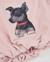 Sweat-shirt fille en molleton avec imprimé chiot et taille froncée Rose 4 - vertbaudet enfant 