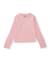 T-shirt pour fille en maille à manches longues avec appliques brillantes Rose 1 - vertbaudet enfant 