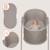 Lit bébé berceau 2en1 gaya pliable avec 4 roues et moustiquaire Beige latte+Beige sand 5 - vertbaudet enfant 