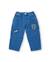 Jean pour garçon avec patchs et taille élastique Bleu 1 - vertbaudet enfant 