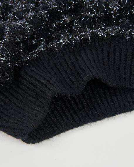 Pull fille en tricot avec détail en lurex Noir 4 - vertbaudet enfant 