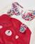 Barboteuse en tricot pour bébé avec visage d'ourson Rouge 3 - vertbaudet enfant 