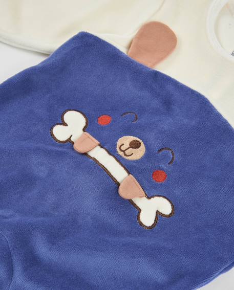 Barboteuse en peluche pour bébé avec motif d'animal Violet 3 - vertbaudet enfant 