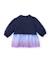 Robe fille en molleton avec motif tête de chat Bleu 2 - vertbaudet enfant 