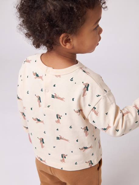 Ensemble T-shirt et pantalon bébé garçon caramel+vert 5 - vertbaudet enfant 