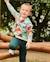 Pantalon de jogging garçon en molleton avec taille ajustable à cordon Vert 1 - vertbaudet enfant 