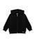 Sweat à capuche pour garçon en molleton avec patch décoratif Noir 1 - vertbaudet enfant 