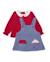 Ensemble bébé en molleton avec robe Bleu 1 - vertbaudet enfant 